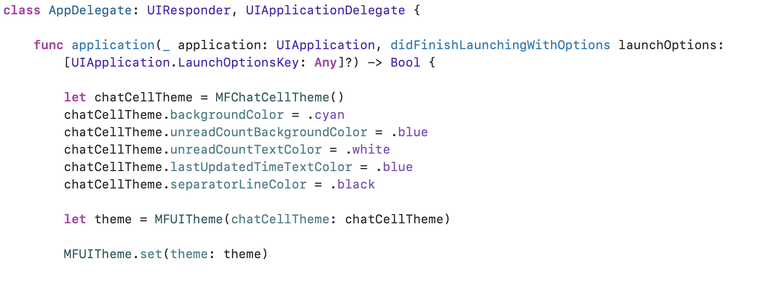 RecentChatCustomisation