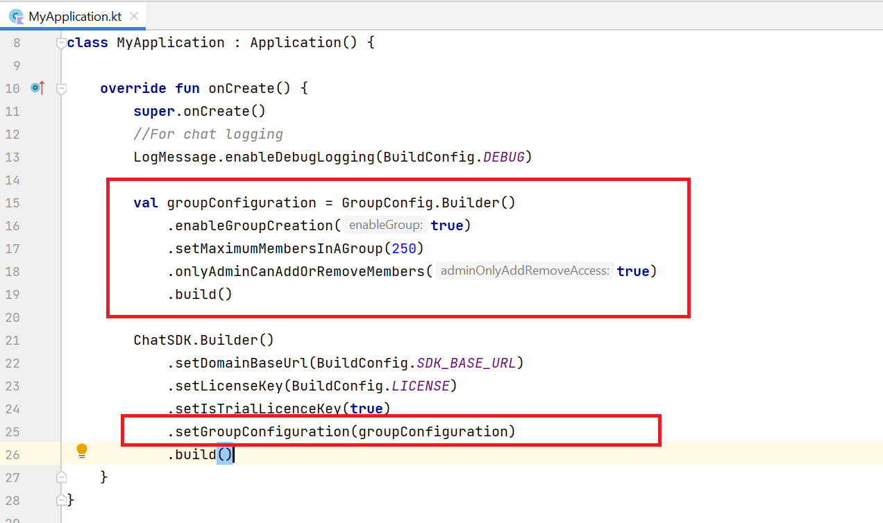 GroupConfig