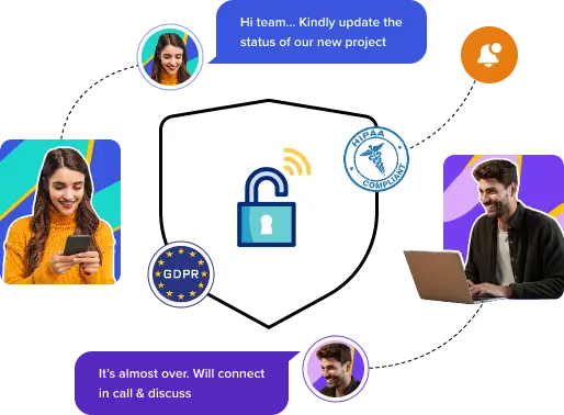 Secure messaging sdk for instant messaging apps
