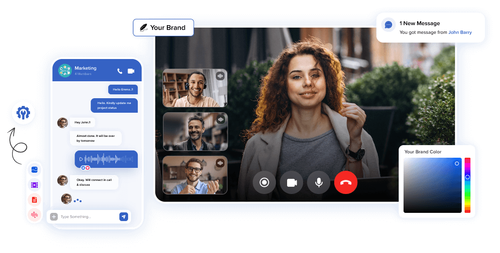 build white label video chat app
