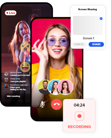 make a video call on android application