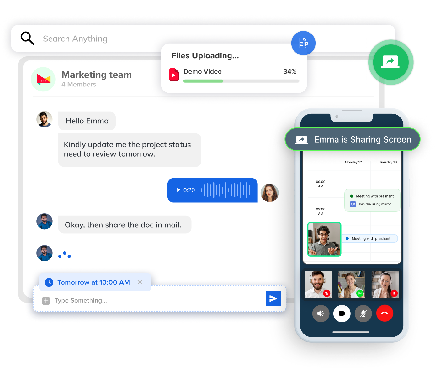 Instant messaging service integration