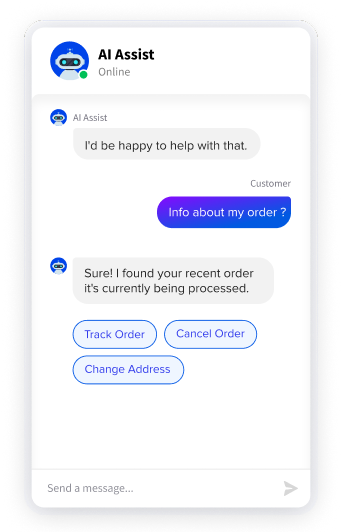 AI chat bot for website and apps