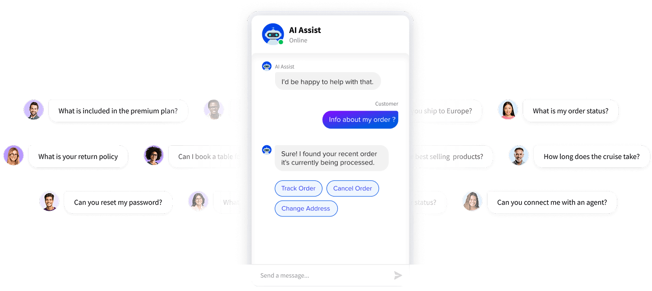 AI chat bot for website and apps