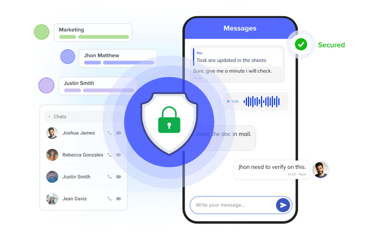 secure communication app development services