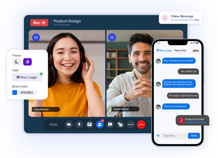 hire video and chat developer