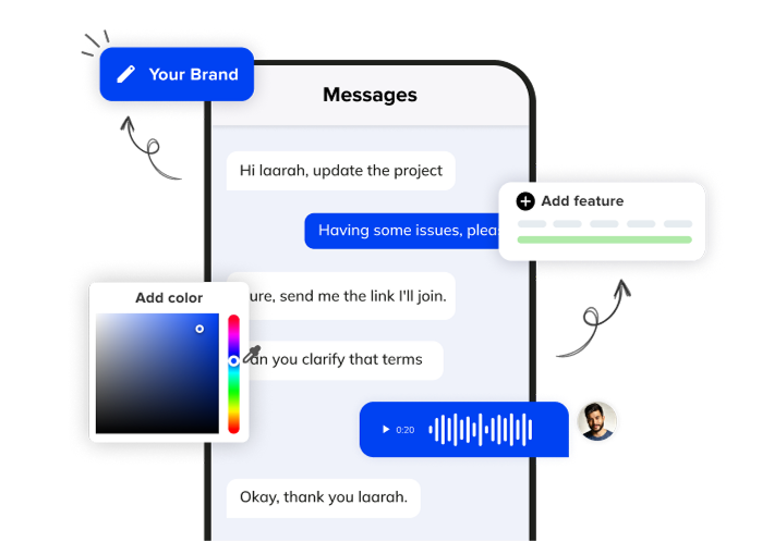 Customizable chat solution for Android