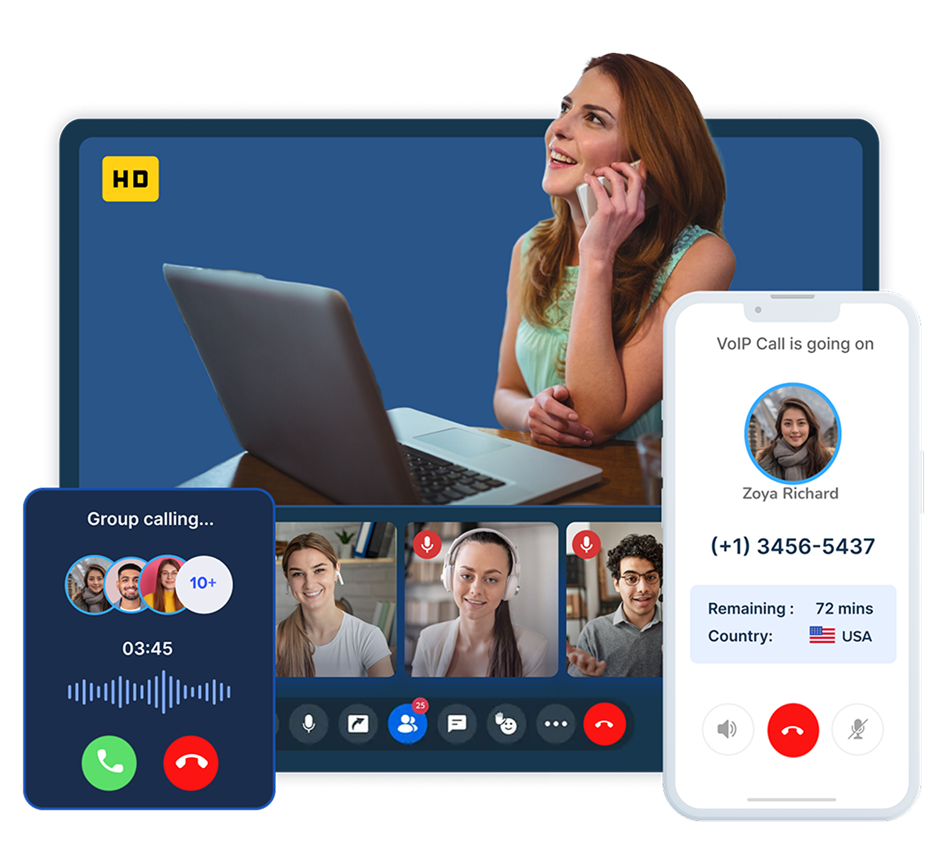 build voip calling app for android & ios platform