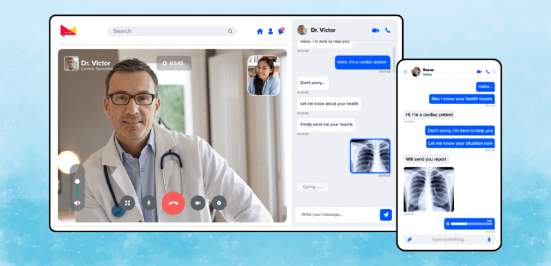 build chat solution for healthcare app