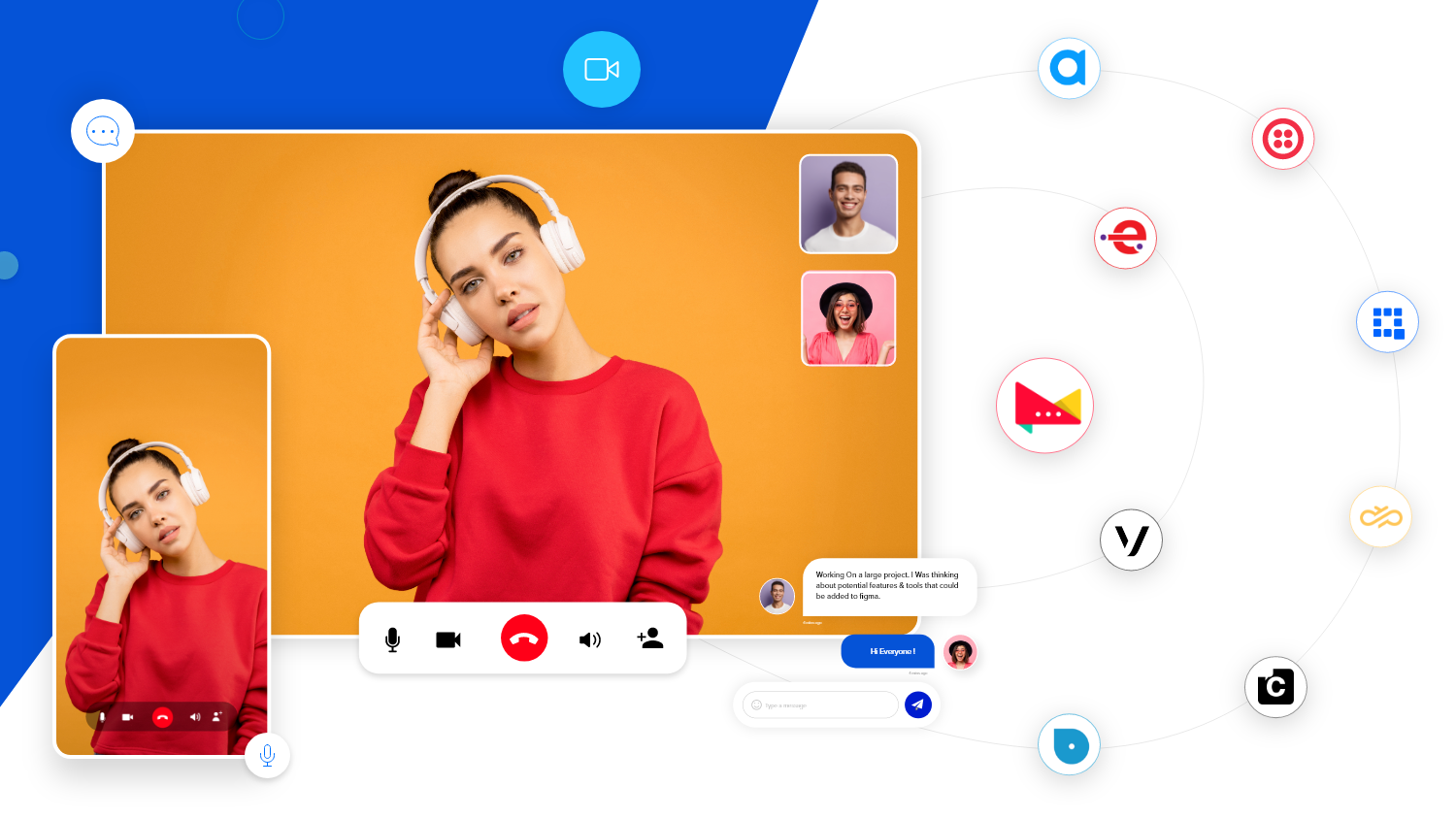 web browser video chat app
