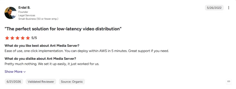 Ant Media Server Review Ant Media Server Review