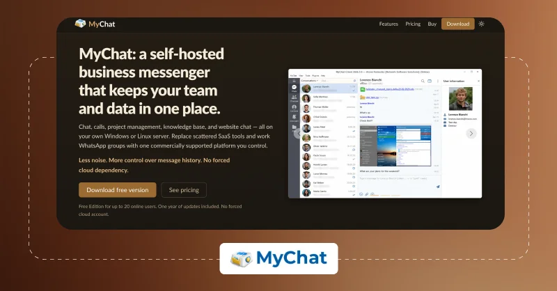 MyChat On-Premise Office Messaging & Video Call Application MyChat-On-Premise-Office-Messaging-Video-Call-Application