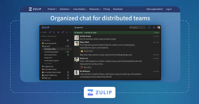 Zulip Secure Open Source Team Chat Platform Zulip-Secure-Open-Source-Team-Chat-Platform