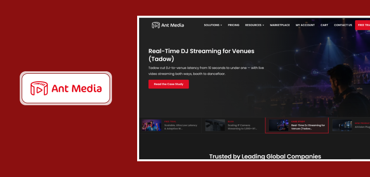Ant Media Server Ultra Low Latency Streaming Ant Media Server for ultra low latency live streaming