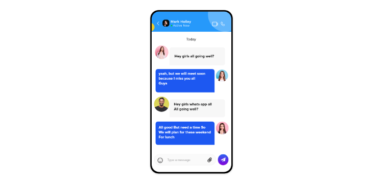 create real-time android communication application