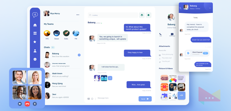 develop an instant messaging application for enterprise project