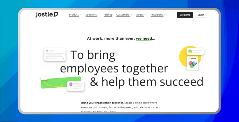 Jostle internal communication software for business​