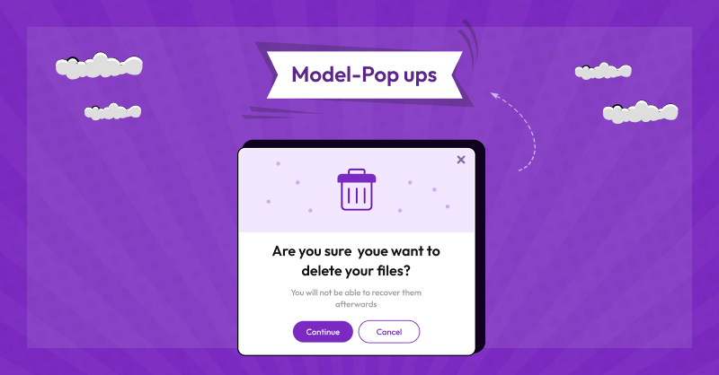 model pop ups