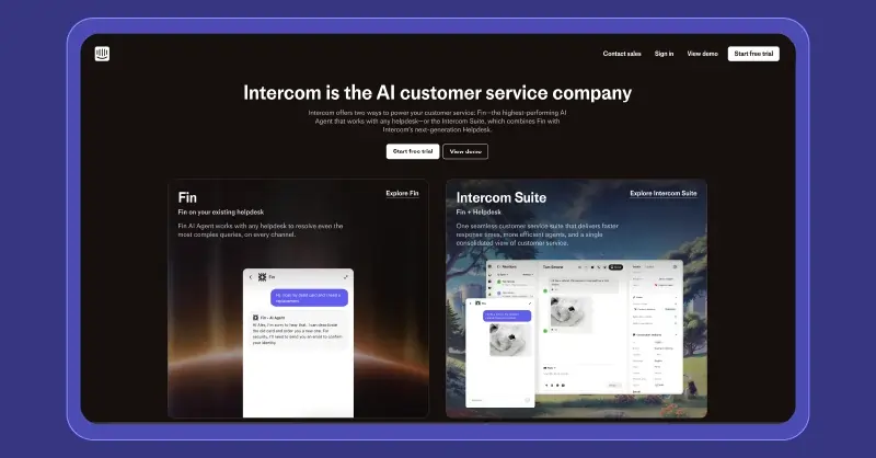 Intercom - AI chatbot for customer service