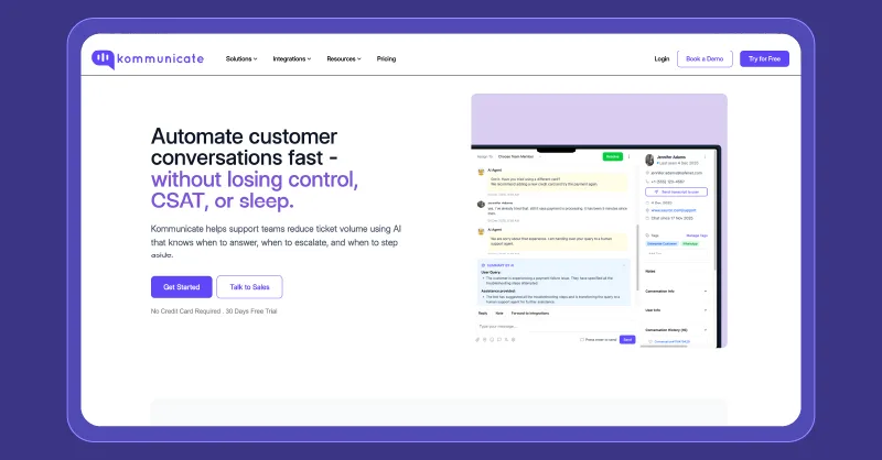Kommunicate - customer support platform