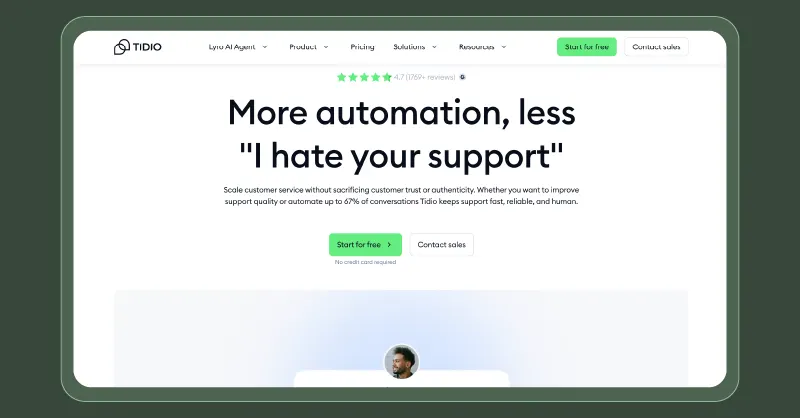 Tidio - customer experience platform