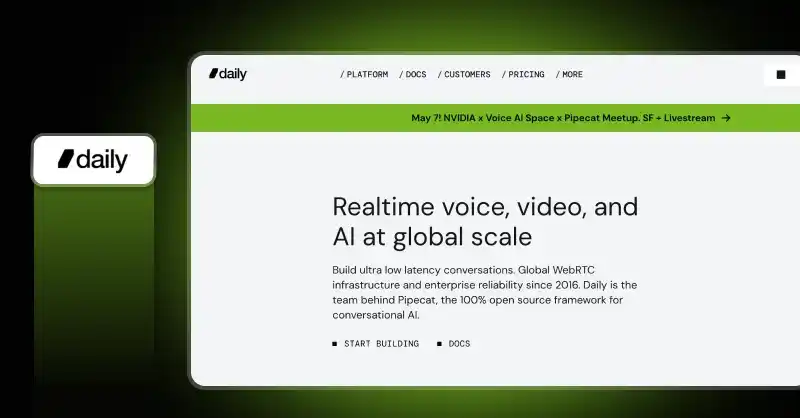 Daily Realtime Video Chat Platform Daily low latency video chat infrastructure