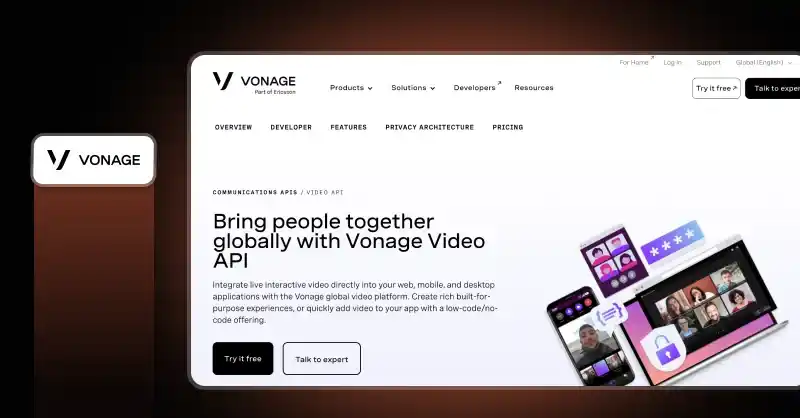 Vonage Video API Platform Vonage video API for digital meeting solutions