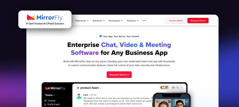 Whitelabel-cpaas-provider-mirrorfly MirrorFly - best cpaas vendor